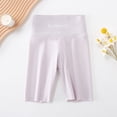 thumbnail image 3 of GYRATEDREAM Kid Girls Lightweight Knee Length Leggings Teen Soft Breathable Solid Color High Waist Stretch Snug Fitting Leggings Trousers for 5-15 Years, 3 of 6
