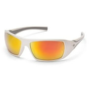 White Frame/Ice Orange Mirror Lens