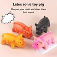 thumbnail image 3 of Squeaky Pig Dog Toy, Pig Toy for Dogs, Molar Chew Bite Toy, Grunting Dog Toy, Latex Squeaky Dog Toy Brain Toy, Latex Chew Toy, Teething Toy, Chewing Toys for Dogs Pet, 3 of 9