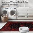 thumbnail image 5 of ODIKA 8'x10' Machine Washable Non-Slip Area Rug, Gothic Coffin Shape Aesthetic High Traffic Rug, Black, 26502, 5 of 7