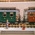 thumbnail image 4 of Modelo de vía de tren modelo de vía de tren en miniatura modelo de diseño de escena de plástico para decoración Diy, 4 of 5