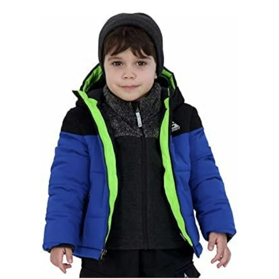 Gerry Boys Jacket 3 in 1 Jacket Size XS- 5/6 Blue w/ Inner Knit Jacket & Hat