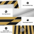 thumbnail image 6 of Yellow Black Striped Outdoor Rug for Patio/Deck/Porch, Non-Slip Large Area Rug 3 x 5 Ft, Farmhouse Stripe Modern Art Indoor Outdoor Rugs Washable Area Rugs, Reversible Camping Rug Carpet Runner, 6 of 8
