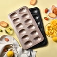 thumbnail image 3 of Base De Pastel Juego de 1 molde para magdalenas de acero al carbono antiadherente de 12 cavidades para hornear galletas francesas, brownies y pasteles (negro) Rkxzt, 3 of 7
