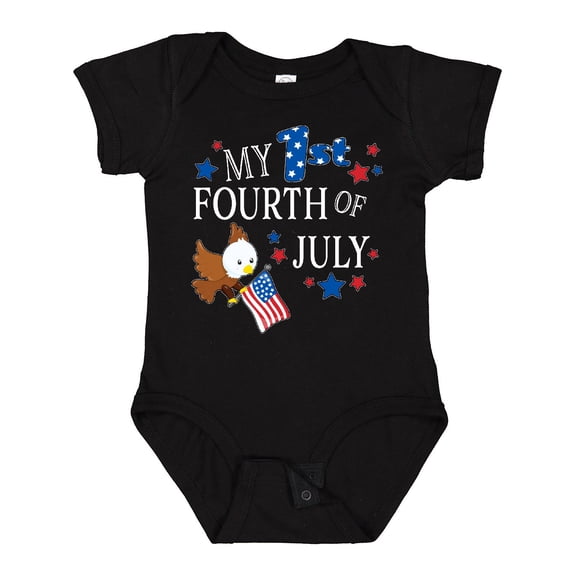 Inktastic My First Fourth of July Eagle Boys or Girls Baby Bodysuit