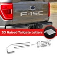 thumbnail image 2 of STOP-ALERT Tailgate Inserts Letters Compatible with F_15O 2018 2019 2020 Models, 3D Raised & Strong Adhesive Plastic Rear ABS Emblems Decals Letters (Not Decals Stickers) - Silver, 2 of 5
