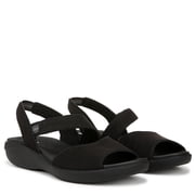 Bzees For Lifestride Women's Cheerful Strappy Sandal Black 8M