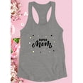 thumbnail image 3 of Super Mom Dots Confetti Racerback Tank Women -Image by Shutterstock, Female x-Large, 3 of 4