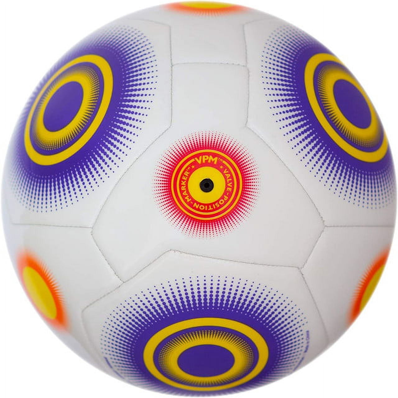 Millenti Team Training Soccer Balls - Soft Touch Adult Size 5 Soccer Ball With High-Visibility, Easy-To-Track Designs, Purple Soccer Ball 5, SB0205PP