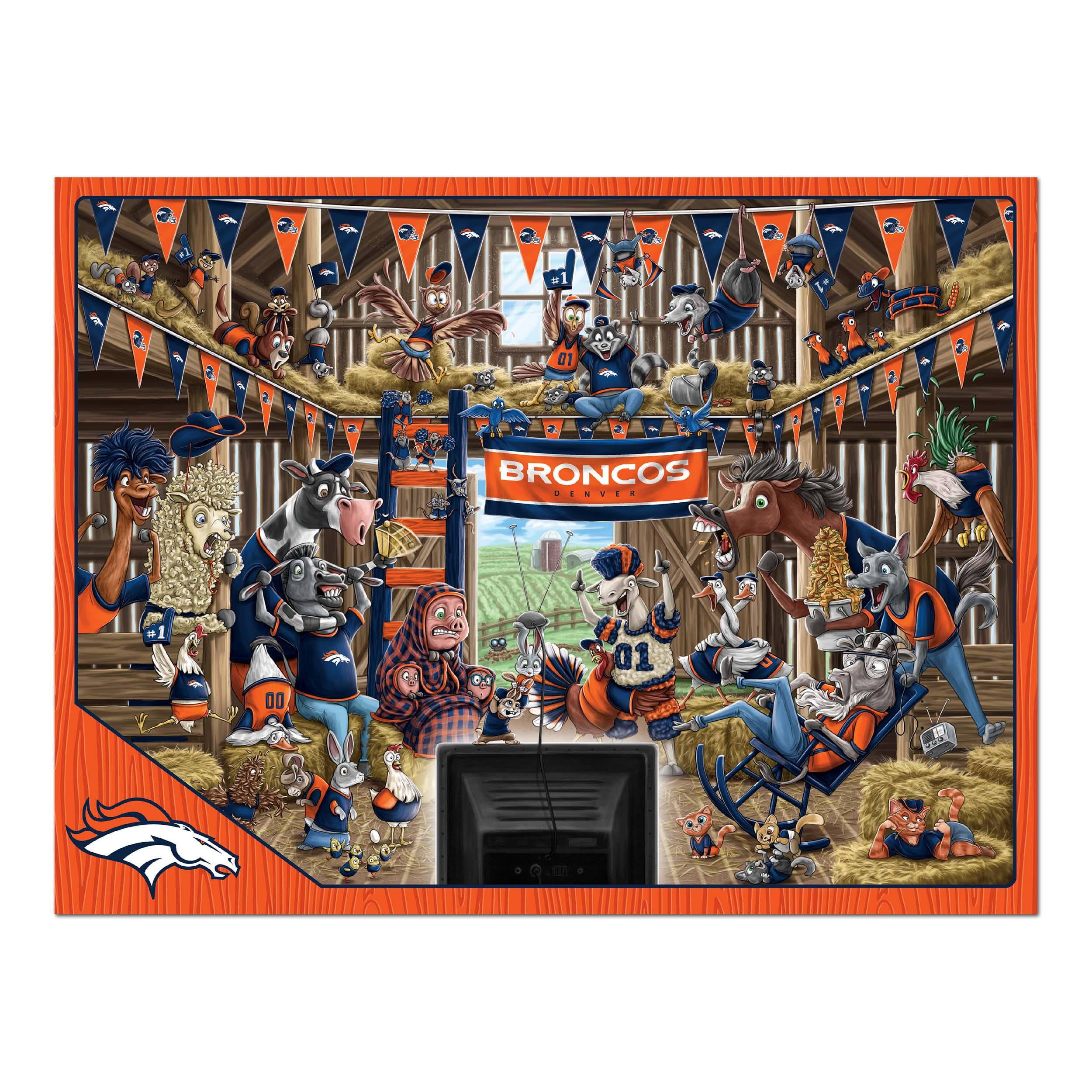 YouTheFan NFL Denver Broncos Barnyard Fans Puzzle - 500 Piece