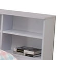 thumbnail image 2 of Wooden Full Size Bookcase Headboard with 6 Open Shelves, White- Saltoro Sherpi, 2 of 6