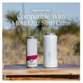 thumbnail image 3 of Hopsulator Slim Can Cooler Insulated for 12oz Slim Cans | Skinny Can Insulated Stainless Steel Drink Holder for Hard Seltzer, Beer, Soda, and Energy Drinks (Glitter White), 3 of 6