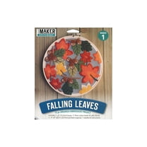 Leisure Arts Embroidery Kit 6" Falling Leaves - Embroidery Kit For Beginners - For Adults Cross Stitch Kits Cross Stitch Kits Beginners Patterns