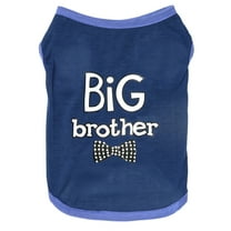 CICRKHB Dog Vest Pet Dog Letter Shirt Painting Polar Puppy Coat Pets Cat Warm Clothes Coat Pet Supplies Blue