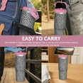 thumbnail image 7 of 30oz Handheld Travel Tumbler with Handle – Double Wall Stainless Steel Insulated Cup, Flip Straw Lid, Leak-Proof & BPA-Free for Hot and Cold Drinks – Durable Coffee & Juice Mug Pink, 7 of 7