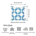 thumbnail image 5 of Geometric Blue Squares Square 18" x 18" Throw Pillow Cover, 5 of 6