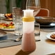 thumbnail image 4 of Botella dispensadora de jarabe multiagujero de 350 ml con tapa hermética | Botella de plástico flexible para panqueques, repostería y barbacoa | Herramienta de cocina fácil de guardar, 4 of 7