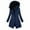 Navy, variant on Zip Up Jacket Sevevn Women's Warm Winter Quilted Jacket Long Fleece Lined Puffer Coat Parka With Hood