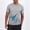 Gray, variant on Men's Athletic Running Tee (M-5XL), Short Sleeve Reflective Printed Outdoor Moisture Wicking Performance Top Gray Size L