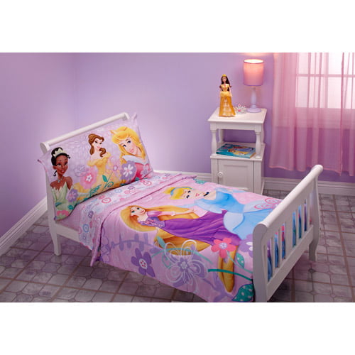 Discontinued Disney Princess Dreams Bloom 4 Piece Toddler Bedding Set Walmart Com Walmart Com