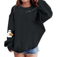 thumbnail image 4 of Économies d'Hiver! SROBPTY Chandails en Molleton à Manches Longues pour Garçons et Filles, Mode Dégradé Col Rond Noir, 3 Ans, 4 of 5