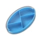 thumbnail image 1 of Píldora portátil rotatable 4 Rojoes tableta tableta dispensador sellado organizador de azúcar recipiente bolso accesorios interiores al aire libre azul Inevent HA028286-03, 1 of 7