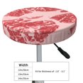 thumbnail image 2 of Red Meat Round Bar Stool Seat Covers, Elastic Round Chair Cover Stool Seat Slipcover Bar Stool Cushions Round Pad for 12-14 inch, 2 of 5