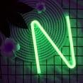 thumbnail image 5 of Letter Neon Lights, LED Neon Night Light Neon Lights Wall Decorative Night Light for Kids Bedroom Battery USB Operated Green, 5 of 8
