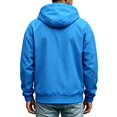 thumbnail image 4 of Zenithor Big and Tall Men's Hooded Windbreaker Jacket Zip Up Rain Coat Solid Long Sleeve Elastic Cuffs Pockets Spring Fall Outdoor Outerwear Blue(XXS-3XL), 4 of 9