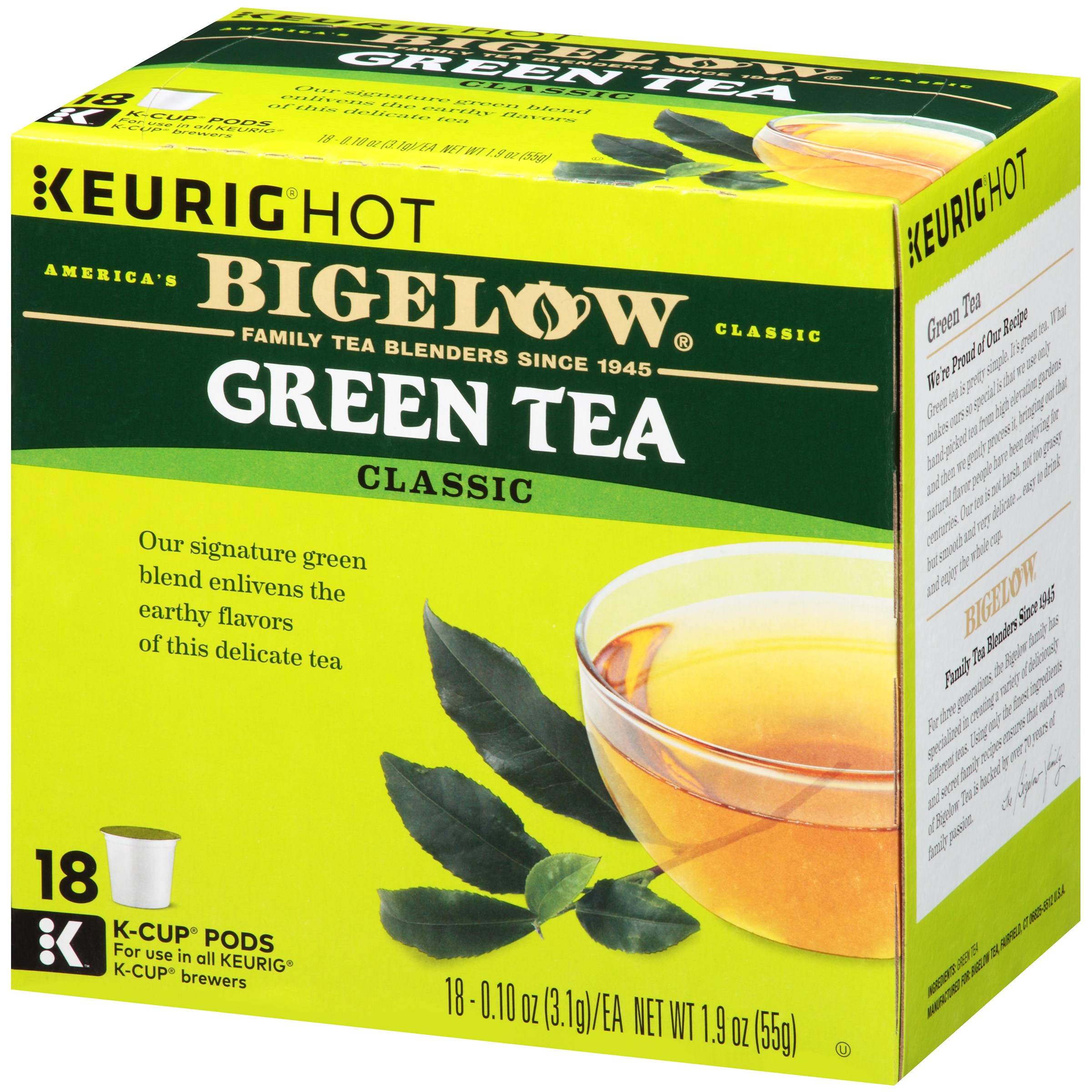 Bigelow Green Tea, Keurig K-Cup Tea 