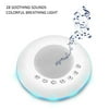 Portable White Noise Sound Machine Sleep Therapy with 28 Smoothing Natural Sounds,USB Charging Machine with Night Light