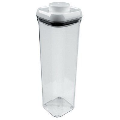 OXO 1071395 Pop Container 2.1 qt Capacity Square Plastic/Silicone Clear