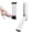 White, variant on Door Stoppers,Kickdown Door Stopper for Bottom of Door,Metal Door Stop with Rubber Tip,Floor Door Opener Stopper,Hold Open Folding Door Stop,for Doors with 3.9 Inch Gap(Color:Black)
