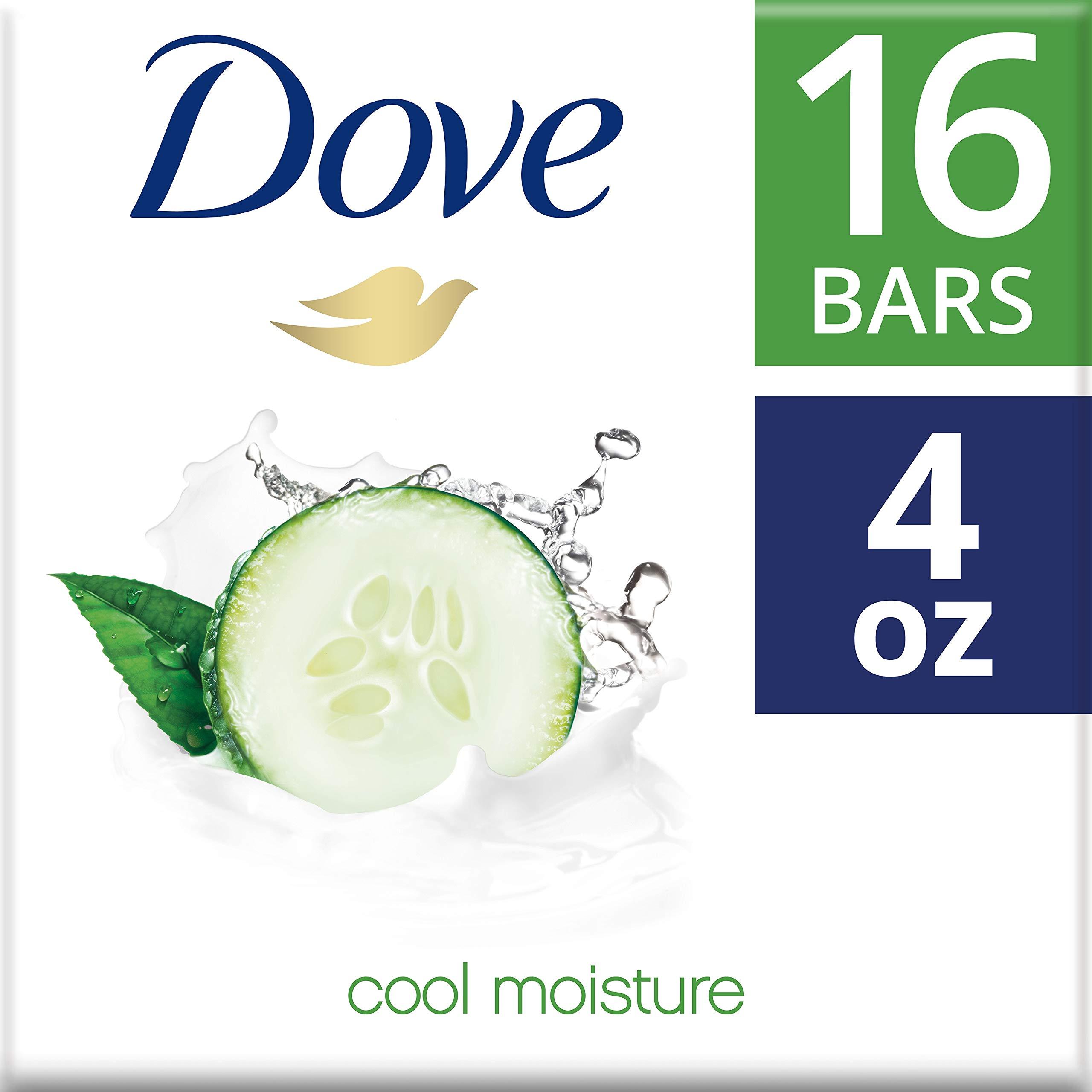 Dove More Moisturizing than Bar Soap, Cucumber and Green Tea Beauty Bar