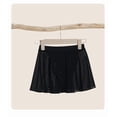 thumbnail image 3 of Girls Dance Practice Skirt Ballet Tutu with Elastic Waist and Soft Mesh Layered Performance Skirt for Ballet Training Recital and Stage, 4-5 Years, Black, 3 of 4