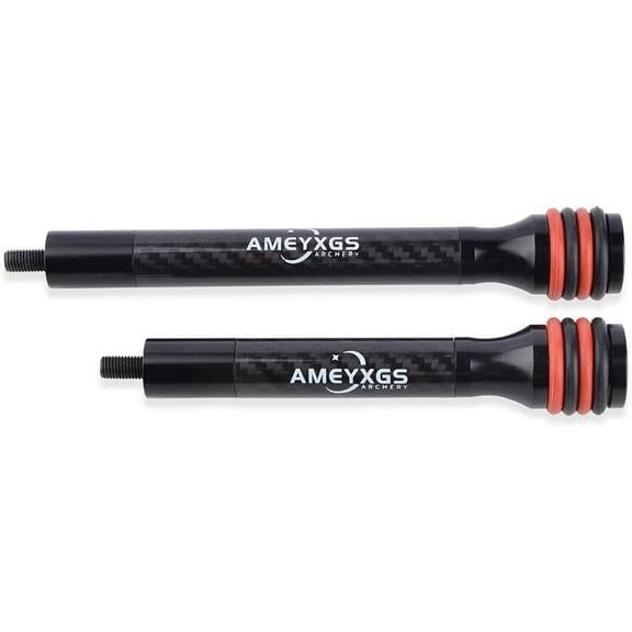 AMEYXGS Archery Carbon Fiber Stabilizer Rod - 6/8/10/12-Inch Bow Balance Bar Side Rod Stabilizer for Hunting Compound Bow