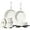 White, variant on 15Pcs Pots and Pans Set Non Stick, Cookware Sets with Detachable Handle, Nonstick RV Kitchen Cooking Set Removable Handles, Oven Safe, Induction Fast, Stackable Non-stick Set, Black