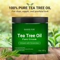 thumbnail image 5 of Majestic Pure Tea Tree Oil Face Cream - Therapeutic Grade, Infused with Ceramides, for Acne Prone Skin Care - Fights breakouts and Fungus - 8 oz, 5 of 6