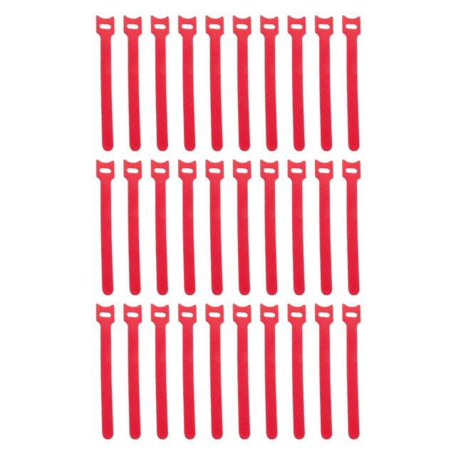 Hook Loop Cable Organizer 30pcs Reusable Cable Organizer Tape Tangle-free Fastener Strap