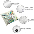 thumbnail image 6 of Pillows Set of 2 Pillows Green Cushion Case Welcome Linen Decorations for Sofa Couch Outdoor Indoor, 6 of 7