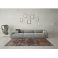 thumbnail image 3 of Ahgly Company Indoor Rectangle Persian Light Blue Traditional Area Rugs, 8' x 10', 3 of 4