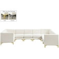 thumbnail image 2 of Meridian Furniture Alina Sectionnel Modulaire en Velours Crème, 2 of 18