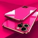 thumbnail image 4 of Luxury Square Silicone Plating Phone Case For IPhone 14 11 12 13 15 Pro Max Mini Plus XR X XS Max Solid Color Soft Cover Coque, 4 of 5