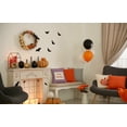 thumbnail image 4 of 18" x 18" Simply Daisy Halloween Happy Haunting Checks Polyester Accent Pillow, Orchid Qty 1, 4 of 6
