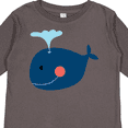 thumbnail image 4 of Inktastic Whale Cute Blue Boys or Girls Long Sleeve Toddler T-Shirt, 4 of 5