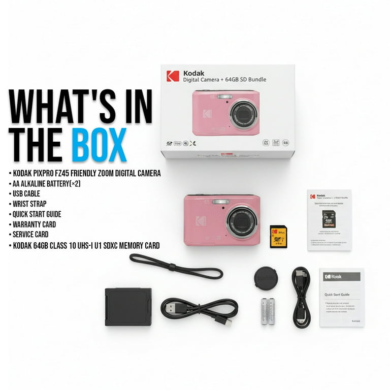 Kodak PixPro FZ45 Friendly Zoom 16MP 1080p Full HD Digital Camera