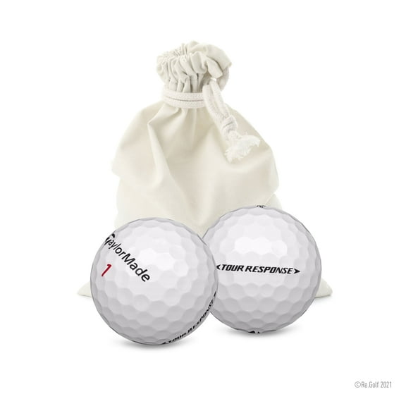 TaylorMade Tour Response - Quantity 12 in Eco-Friendly Bag (Professionally Recycled)