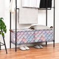 thumbnail image 3 of Yayeee Foldable Storage Basket for Shelves with Handles Waterproof Cloth Bins, Pink Art Pattern, 3 of 7