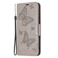 thumbnail image 6 of Feishell Samsung A53 Case 5G Butterfly Embossed Pattern Premium Leather Wallet Cover Flip Stand Card Slots Holder Magnetic with Wrist Strap Case for Samsung Galaxy A53 5G, Gray, 6 of 8