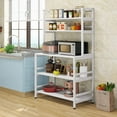 thumbnail image 2 of Tribesigns 5-Tier Kitchen Bakers Rack with Hutch, Industrial Microwave Oven Stand Kitchen Utility Cart Storage Shelf Organizer(White), 2 of 7